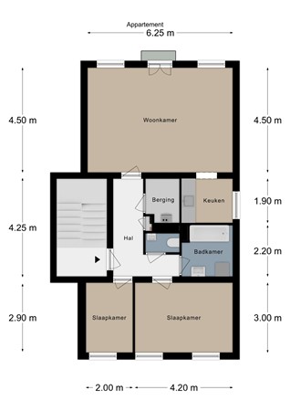 Floorplan - Bergstraat 30, 6291 AZ Vaals