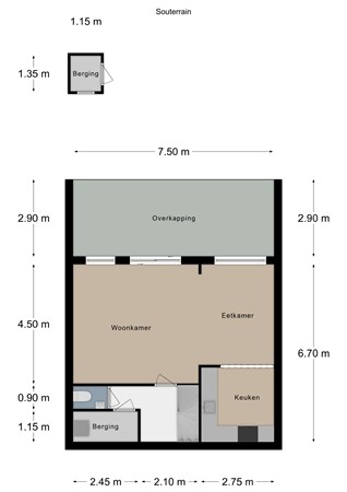Floorplan - Ir Em Mélottestraat 17, 6291 HD Vaals