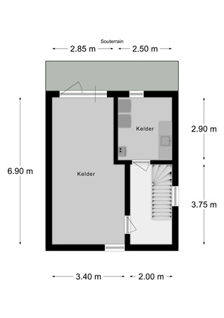 Floorplan - Tentstraat 73, 6291 BE Vaals