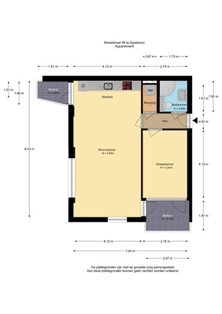 Nobelstraat 56, 7316 GN Apeldoorn - Nobelstraat 56-Appartement - 2D.jpg