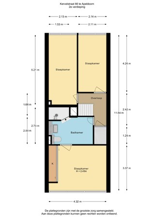 Kervelstraat 66, 7322 PX Apeldoorn - Kervelstraat 66 - 2e verdieping - 2D.jpg