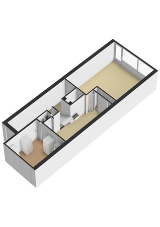 Kervelstraat 66, 7322 PX Apeldoorn - Kervelstraat 66 - Begane grond - 3D.jpg