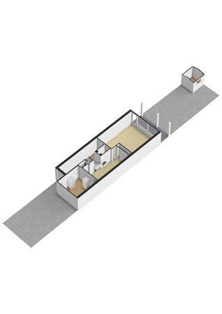 Kervelstraat 66, 7322 PX Apeldoorn - Kervelstraat 66 - Begane grond tuin - 3D.jpg