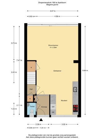 Drapeniersdonk 166, 7326 AJ Apeldoorn - Drapeniersdonk 166 - Begane grond - 2D.jpg