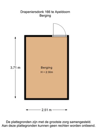 Drapeniersdonk 166, 7326 AJ Apeldoorn - Drapeniersdonk 166 - Berging - 2D.jpg