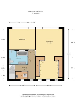 Waterlei 290, 7325 GM Apeldoorn - Waterlei 290-1e verdieping - 2D.jpg