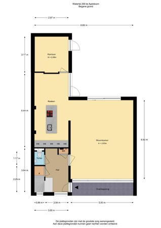 Waterlei 290, 7325 GM Apeldoorn - Waterlei 290-Begane grond - 2D.jpg
