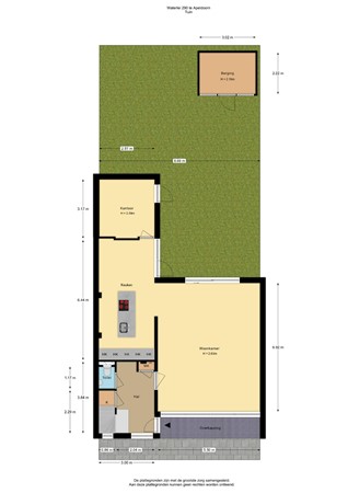 Waterlei 290, 7325 GM Apeldoorn - Waterlei 290-Begane grond tuin - 2D.jpg