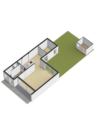 Waterlei 290, 7325 GM Apeldoorn - Waterlei 290-Begane grond tuin - 3D.jpg