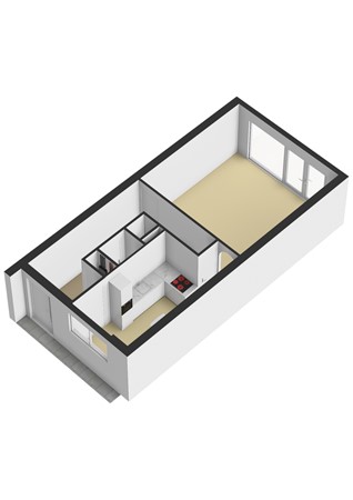 Simon Vestdijksingel 147, 6836 VB Arnhem - Simon Vestdijksesingel 147 - Begane grond - 3D.jpg