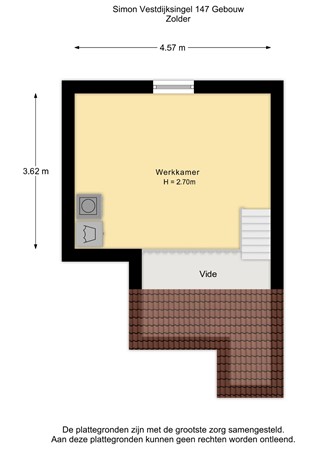 Simon Vestdijksingel 147, 6836 VB Arnhem - Simon Vestdijksesingel 147 - Zolder - 2D.jpg