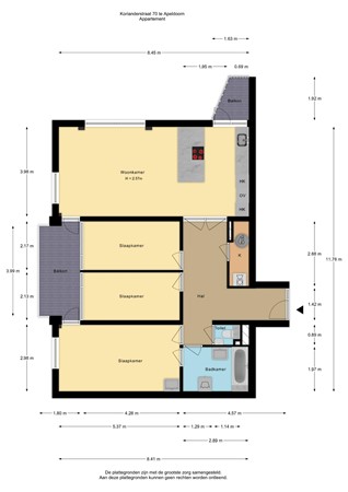 Korianderstraat 70, 7322 NE Apeldoorn - Korianderstraat 70 - Appartement - 2D.jpg