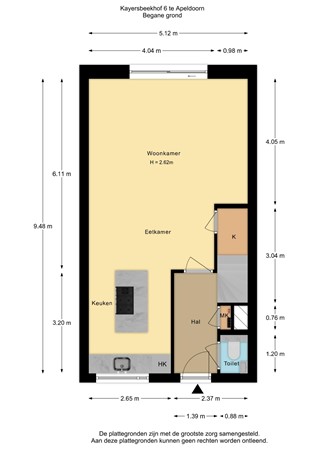 Kayersbeekhof 6, 7311 XA Apeldoorn - Kayersbeekhof 6_Begane grond.jpg