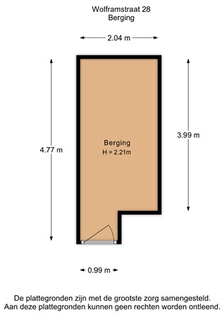 Wolframstraat 28, 7334 BM Apeldoorn - Wolframstraat 28  - Berging - 2D.jpg