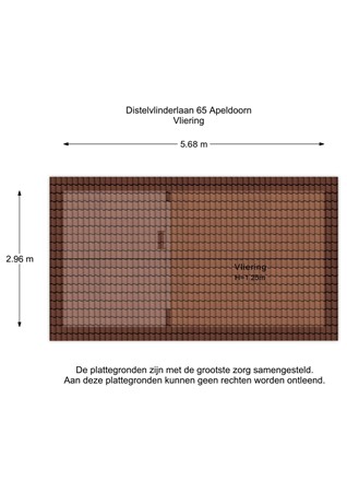 Distelvlinderlaan 65, 7323 RK Apeldoorn - Distelvlinderlaan 65 - Vliering - 2D.jpg