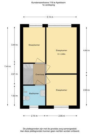 Kunstenaarshoeve 118, 7326 WC Apeldoorn - Kunstenaarshoeve 118-1e verdieping - 2D.jpg
