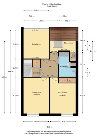 Waterlei 114, 7325 GJ Apeldoorn - Waterlei 114 - 1e verdieping - 2D.jpg