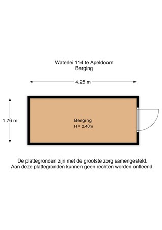 Waterlei 114, 7325 GJ Apeldoorn - Waterlei 114 - Berging - 2D.jpg