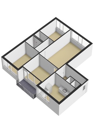 Pahud de Mortangesdreef 310, 3562 AJ Utrecht - Pahud de Mortangedreef 310-Appartement - 3D.jpg