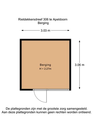 Rietdekkersdreef 306, 7328 AC Apeldoorn - Rietdekkersdreef 306  - Berging - 2D.jpg