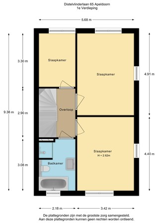 Distelvlinderlaan 65, 7323 RK Apeldoorn - Distelvlinderlaan 65 - 1e verdieping - 2D.jpg
