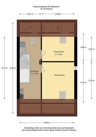 Distelvlinderlaan 65, 7323 RK Apeldoorn - Distelvlinderlaan 65 - 2e verdieping - 2D.jpg
