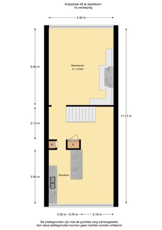 Anijsstraat 48, 7322 PR Apeldoorn - Anijsstraat 48 - 1e verdieping - 2D.jpg