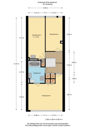 Anijsstraat 48, 7322 PR Apeldoorn - Anijsstraat 48 - 2e verdieping - 2D.jpg