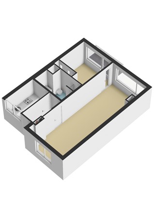 Van Huevenstraat 31, 6824 ML Arnhem - Van Huevenstraat 31-Appartement - 3D.jpg