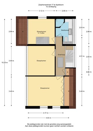 Zutphensestraat 17, 7321 CH Apeldoorn - Zutphensestraat 17 - 1e verdieping - 2D.jpg