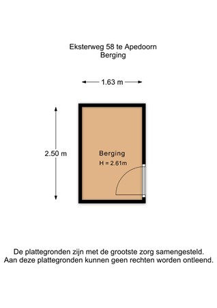 Eksterweg 58, 7331 JP Apeldoorn - Eksterweg 58-Berging - 2D.jpg