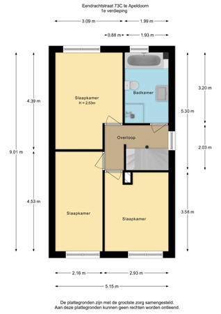 Eendrachtstraat 73C, 7335 CE Apeldoorn - Eendrachtstraat 73C - 1e verdieping - 2D.jpg