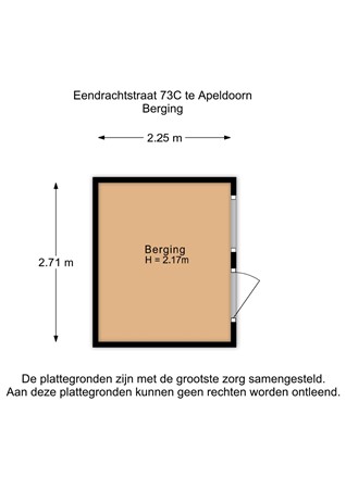 Eendrachtstraat 73C, 7335 CE Apeldoorn - Eendrachtstraat 73C - Berging - 2D.jpg