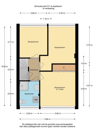 Schoutenveld 311, 7327 BS Apeldoorn - Schoutenveld 311-1e verdieping - 2D.jpg