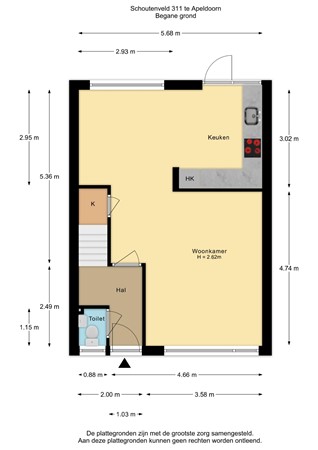 Schoutenveld 311, 7327 BS Apeldoorn - Schoutenveld 311-Begane grond - 2D.jpg