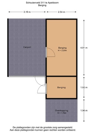 Schoutenveld 311, 7327 BS Apeldoorn - Schoutenveld 311-Berging - 2D.jpg