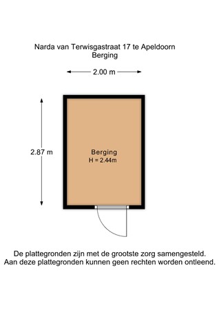Narda Van Terwisgastraat 17, 7334 DG Apeldoorn - Narda van Terwisgastraat 17 - Berging - 2D.jpg