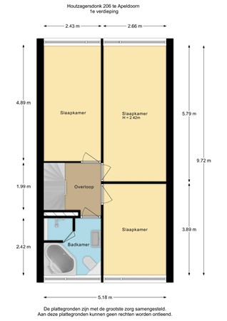 Houtzagersdonk 206, 7326 AC Apeldoorn - Houtzagersdonk 206 - 1e verdieping - 2D.jpg