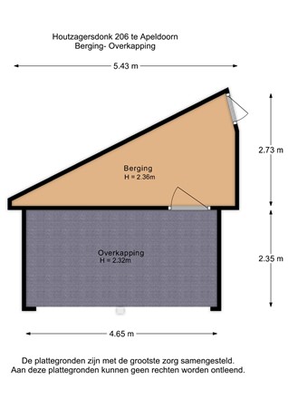 Houtzagersdonk 206, 7326 AC Apeldoorn - Houtzagersdonk 206 - Berging-Overkapping - 2D.jpg