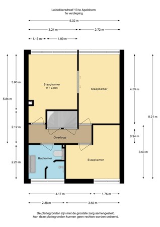 Leidekkersdreef 13, 7328 AV Apeldoorn - Leidekkersdreef 13 -1e verdieping - 2D.jpg