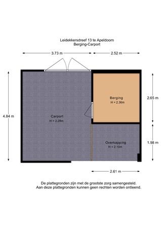 Leidekkersdreef 13, 7328 AV Apeldoorn - Leidekkersdreef 13 -Berging-Carport - 2D.jpg