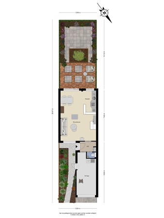 Meidoornplantsoen 33, 2161 MA Lisse - plattegrond meidoorn met tuin.jpg