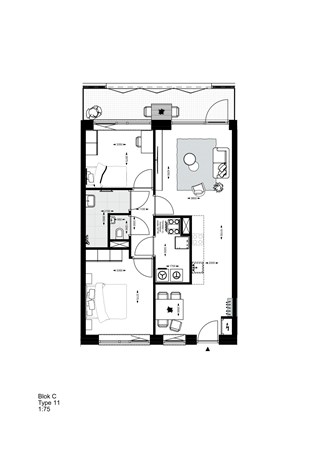 Floorplan - Lovensekanaaldijk 124, 5015 AK Tilburg