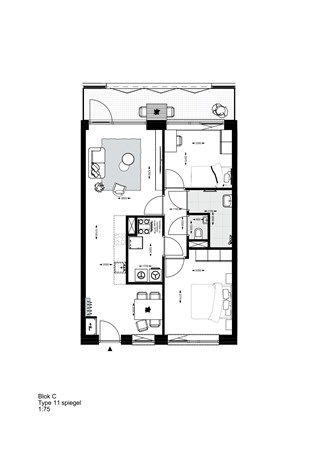 Floorplan - Lovensekanaaldijk 126, 5015 AK Tilburg