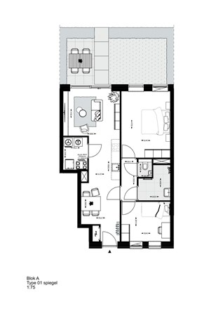 Floorplan - Bosscheweg 244, 5015 AG Tilburg