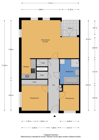 Floorplan - Sint Willebrordstraat 29, 5014 CA Tilburg