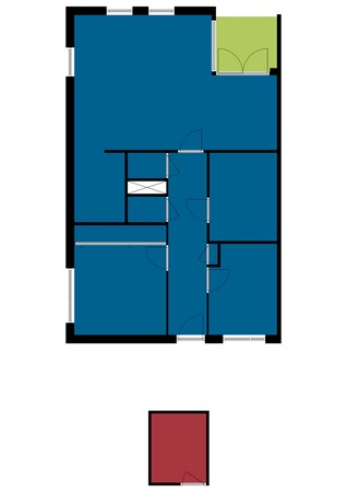 Floorplan - Sint Willebrordstraat 29, 5014 CA Tilburg