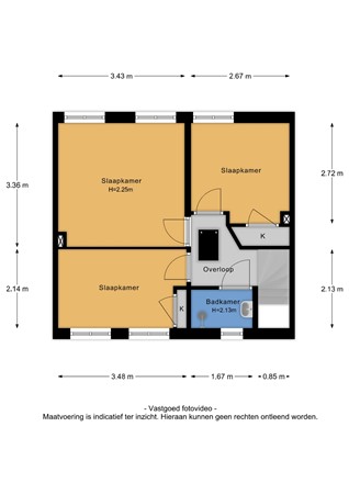 Floorplan - Weefmeesterstraat 32, 5046 TE Tilburg