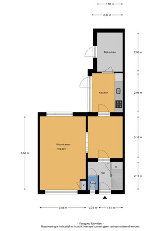 Floorplan - Weefmeesterstraat 32, 5046 TE Tilburg