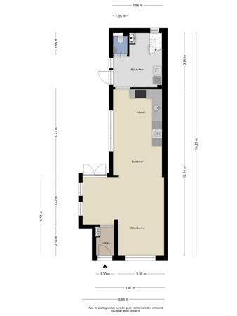 Floorplan - Kaaistraat 30, 4711 HX St. Willebrord